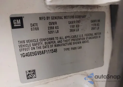 2010 Buick Lacrosse Cxs from USA, damaged, VIN 1G4GE5GV8AF111548